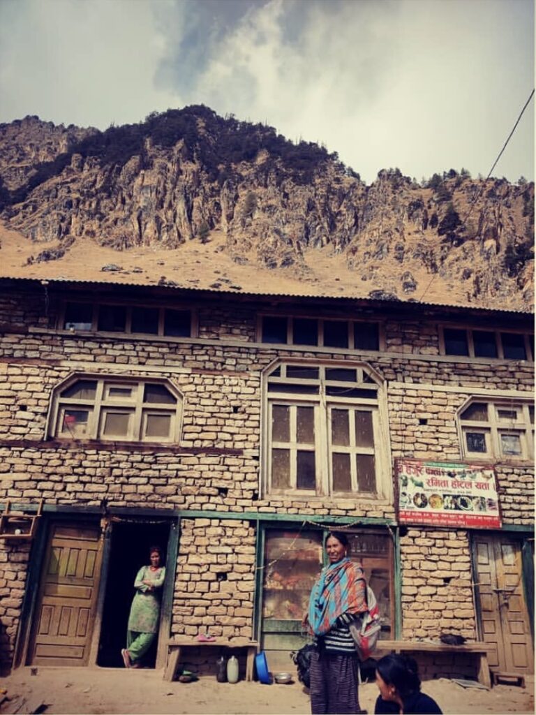📸 PHOTO COMPETITION – CONTESTANT 11 👤 Name: Dr.Ichchha Baidhya 🏛️ Affiliation: Postgraduate Resident, Nepal Medical College and Teaching Hospital Caption: Life in the mountains, living with changing climate and disaster (pic:place near by Rara)