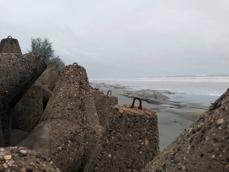 📸 PHOTO COMPETITION – CONTESTANT 08 👤 Name: Shuvo Kumar Chowdury 🏛️ Affiliation: Program Officer, Center for Environmental Research and Sustainability Guardians of the Coast: Tetrapods and Climate Resilience at Teknaf Photo Credit: Shuvo Kumar Chowdhury | Teknaf Sea Beach, Bangladesh | July 2026 Description of the Photo: Concrete tetrapods line the shore at Teknaf Sea Beach, Bangladesh's southernmost coastline, standing as a frontline defense against storm surges and coastal erosion intensified by climate change. These man-made structures reflect how coastal communities are innovating to build resilience against an increasingly unpredictable sea.
